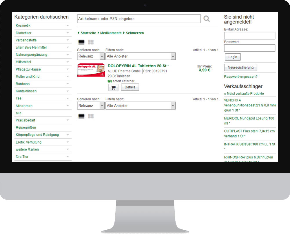 Webshop Apotheke