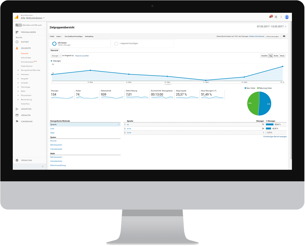 Beratung Google Analytics