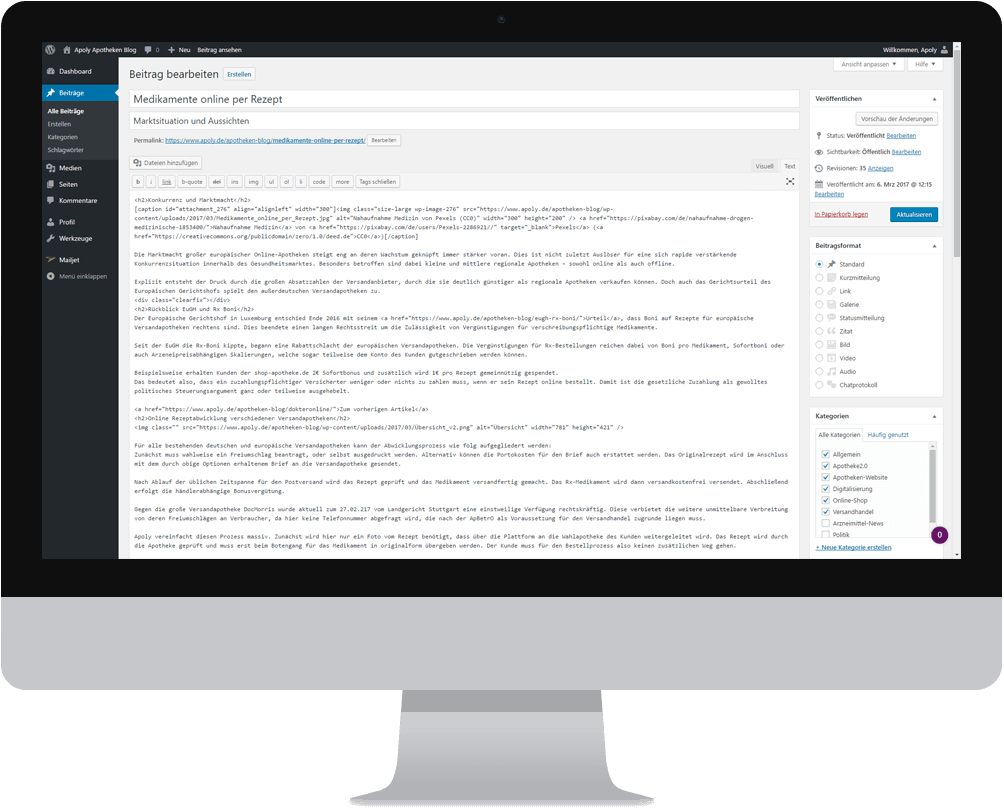 Beratung Wordpress